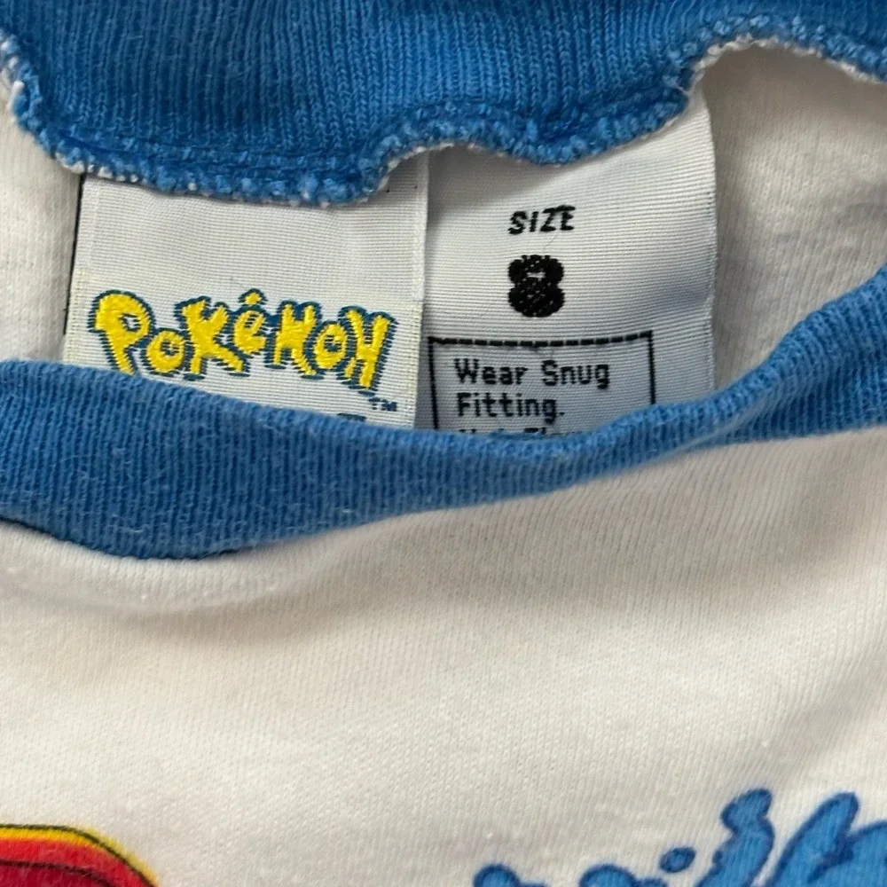 Vintage Official Nintendo Pokemon Long Sleeve‎  Charizard Water Fire Pajamas